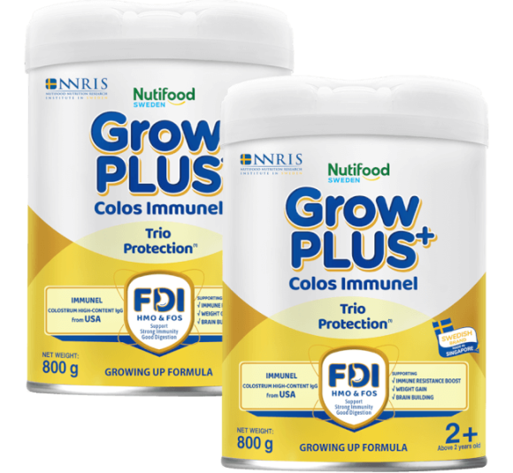 Combo 2 Sản phẩm dinh dưỡng công thức GrowPLUS+ Colos Immunel 2+, 800g ( trên 2 tuổi)