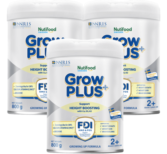 Combo 3 Sản phẩm dinh dưỡng công thức GrowPLUS+ 2+ (Bạc), 800g (trên 2 tuổi)