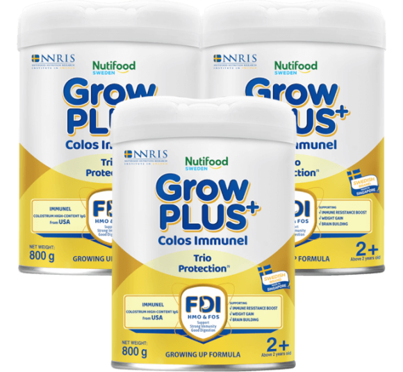Combo 3 Sản phẩm dinh dưỡng công thức GrowPLUS+ Colos Immunel 2+, 800g ( trên 2 tuổi)