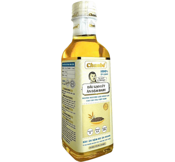 Dầu gạo lức ăn dặm cho bé Chan Bé (Giao mẫu ngẫu nhiên)