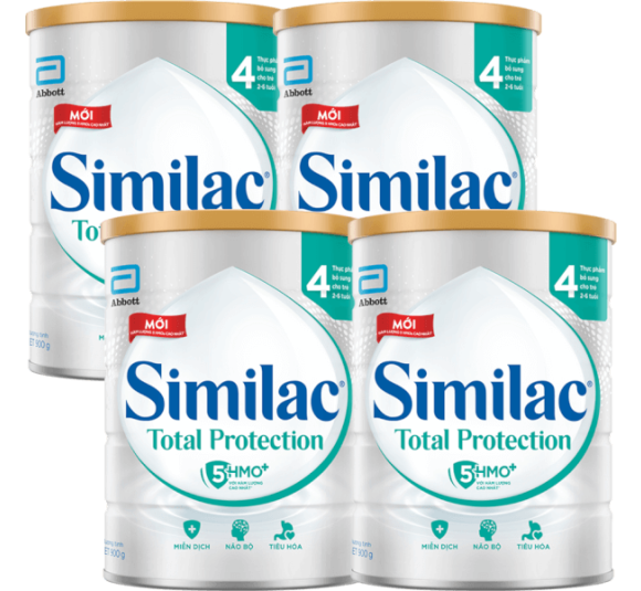Combo 4 Sữa Similac Total Protection 4 900g (2 - 6 tuổi)