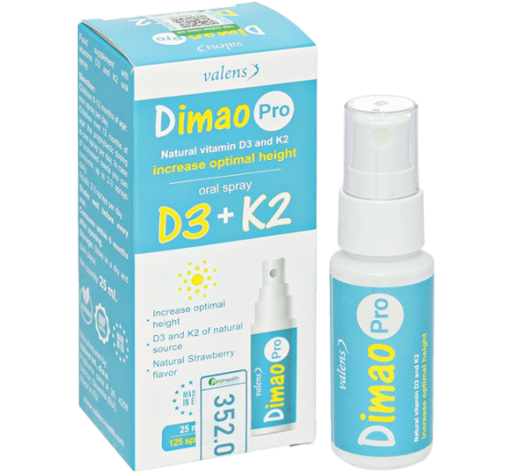 Thực phẩm bảo vệ sức khỏe Dimao Pro Oral Spray D3 K2