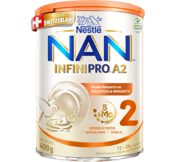 Sữa Nan A2 InfiniPro 400g số 2 (1-2 tuổi)