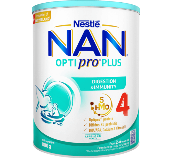 Sữa Nestle Nan Optipro Plus 4 800g (2-6 tuổi) (Giao bao bì ngẫu nhiên)