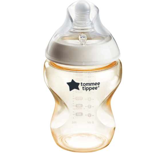 Bình Sữa PPSU Ty Siêu Mềm Tự Nhiên Tommee Tippee Natural Start 260ml, Núm Ty Đi Kèm 3-6 Tháng