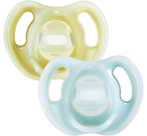 Ty ngậm silicon siêu nhẹ cho bé Tommee Tippee Ultra Light 6-18 tháng (vỉ đôi)