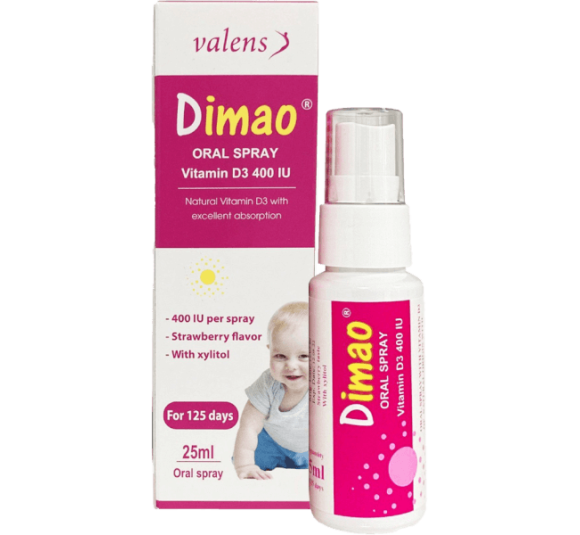 Xịt bổ sung Vitamin D3 thuần DIMAO ORAL SPRAY 400IU