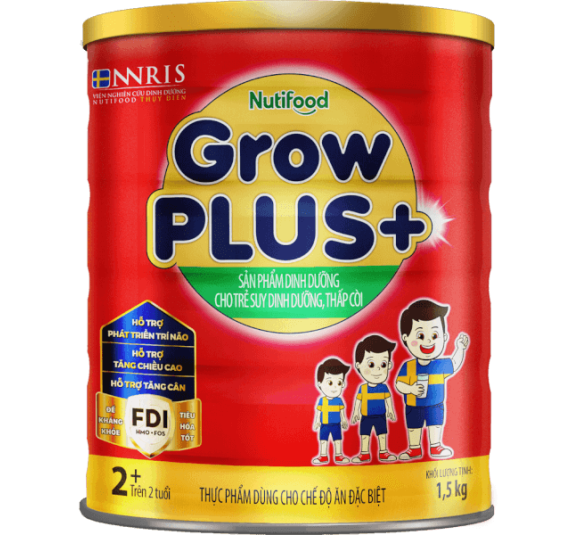 Sữa GrowPLUS+ Đỏ 2+ 1.5kg (Từ 2 tuổi)