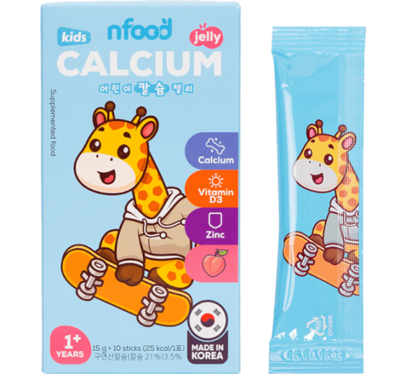 Thực phẩm bổ sung thạch Calci trẻ em NFood hương đào