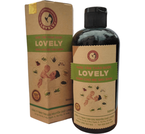 Nước tắm thảo dược Lovely - Dành cho mẹ sau sinh 500ml
