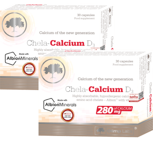 Combo 2 Thực phẩm bảo vệ sức khỏe Chela calcium D3