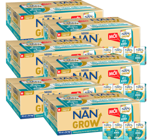 Combo 6 thùng sữa Nestlé NANGROW 9 (4x110ml)