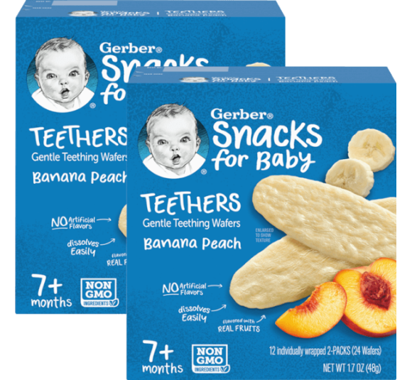 Combo 2 Bánh gạo Gerber vị chuối đào