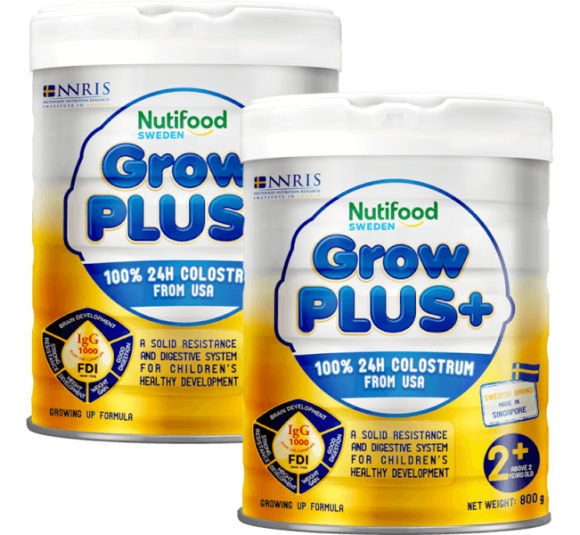 Combo 2 Sữa GrowPLUS+ Sữa Non Vàng 800g (Từ 2 tuổi)