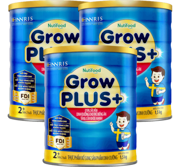 Combo 3 Sữa GrowPLUS+ Xanh 2+ tuổi, 1.5kg