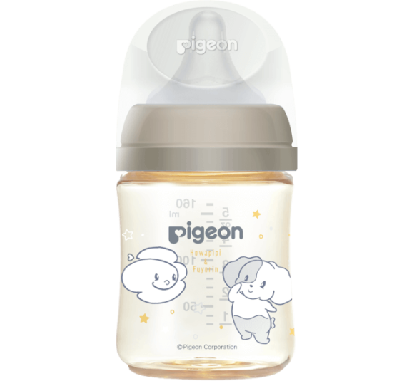 Bình sữa Pigeon PPSU Howapipi WN3 160 ml, xám (SS)