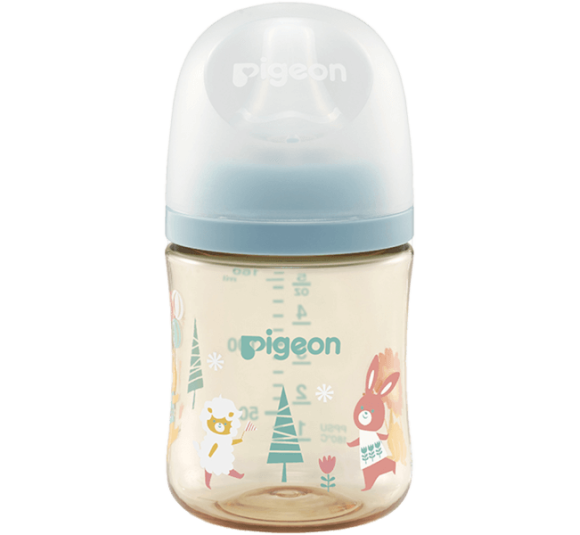 Bình sữa Pigeon PPSU Plus WN3 160 ml, hình thú cưng (SS)