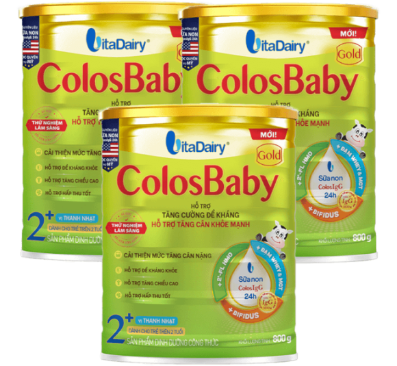Combo 3 Sữa ColosBaby Gold 2+ 800g - S (Trên 2 tuổi)