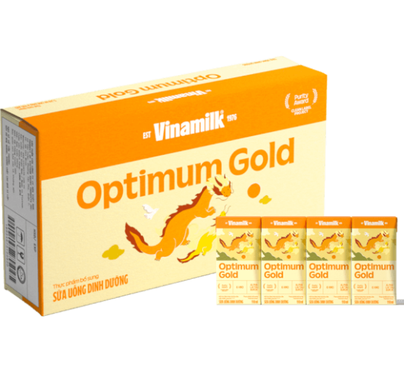 Thùng Sữa uống dinh dưỡng Optimum Gold 110ml (Lốc 4 hộp) new