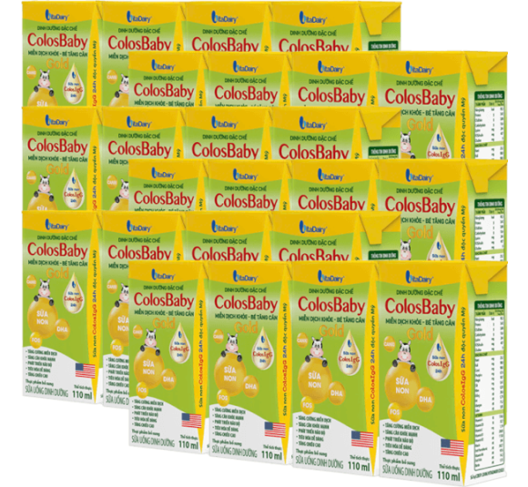 Combo 6 lốc Sữa uống dinh dưỡng Colosbaby 110ml, lốc 4 hộp (trên 1 tuổi)