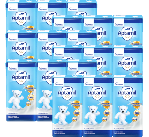Combo 6 lốc Sữa dinh dưỡng pha sẵn Aptamil Kid 110ml, lốc 3 hộp (Từ 1 tuổi)