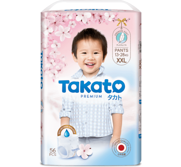 Tã quần Takato siêu mềm mại (XXL, 56 miếng)