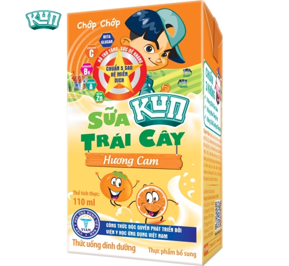 Sữa trái cây KUN vị cam 110 ml