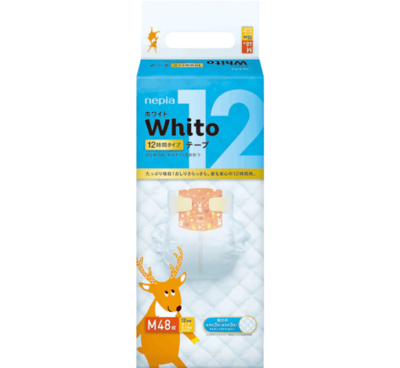 Bỉm tã dán Whito size M 48 miếng (6-11 kg)
