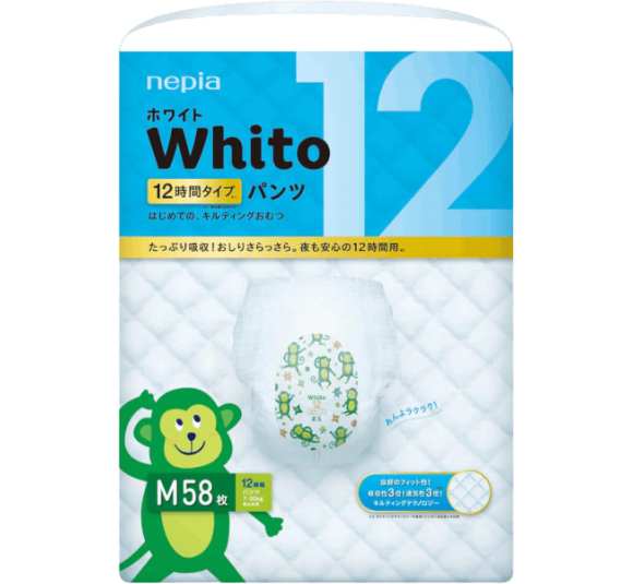 Bỉm tã quần Whito size M 58 miếng (7-10kg)