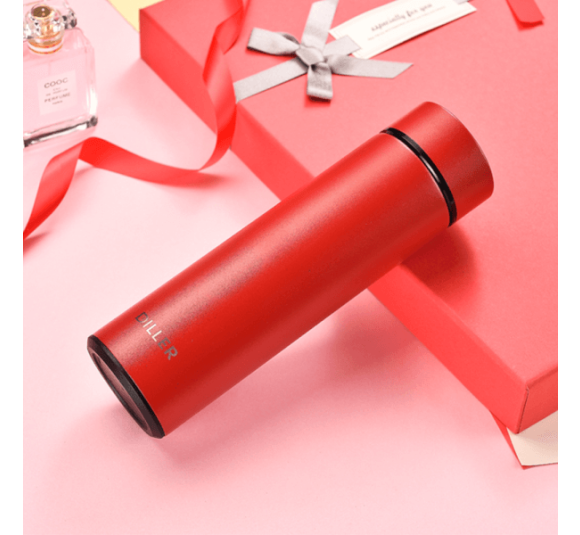Bình giữ nhiệt Diller 450ml (double 304ss, đỏ)