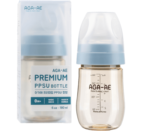Bình sữa PPSU Aga-ae 180ml (xanh)