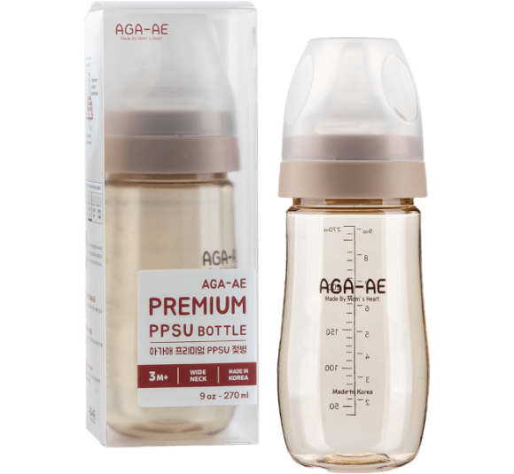 Bình sữa PPSU Aga-ae 270ml (Beige)