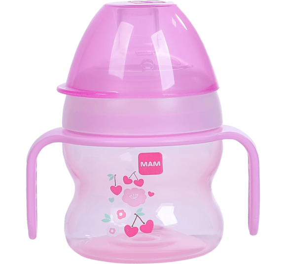 Bình tập uống chống tràn MAM Starter Cup 150ml màu hồng