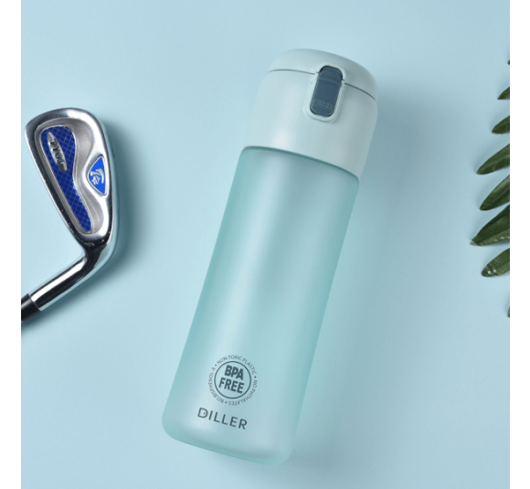 Bình tritan lớn Diller BPA free 650ml- Xanh ngọc