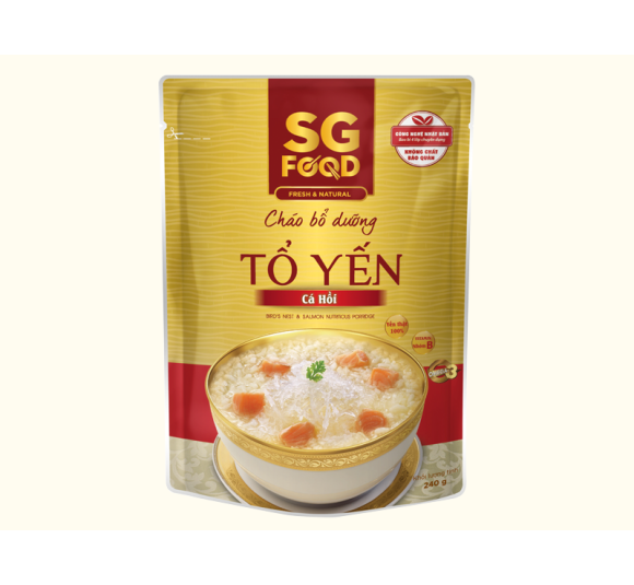 Cháo bổ dưỡng tổ yến cá hồi 240g 