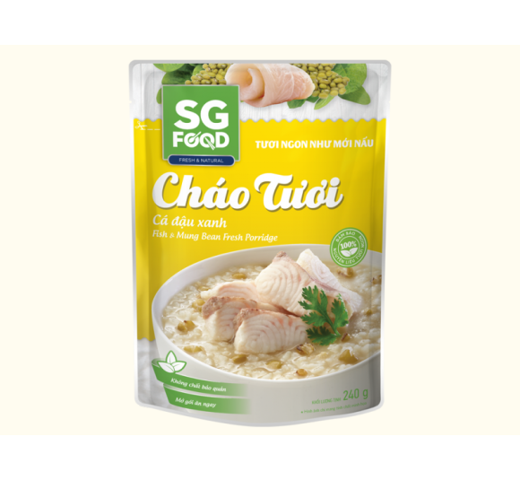 Cháo Tươi Cá Đậu Xanh 240 g 