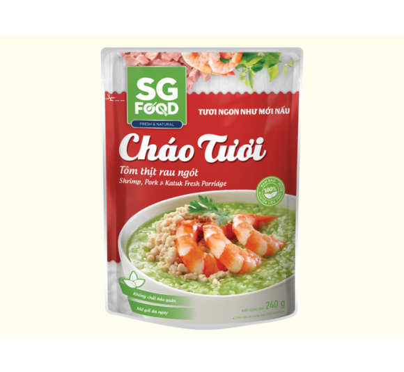 Cháo Tươi Tôm thịt rau ngót 240 g 
