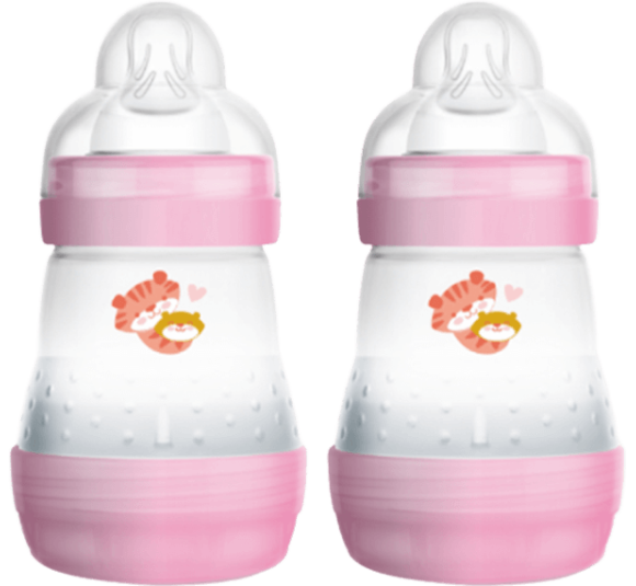 Combo 2 Bình sữa Mam Easy Start Anticolic (chống đầy hơi, 160ml, hồng)