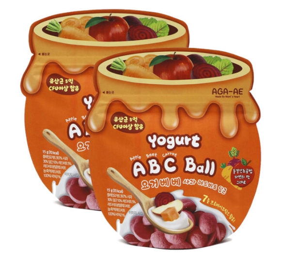 Combo 2 Snack sữa chua sấy khô AGA-AE vị táo, củ dền, cà rốt (20g)