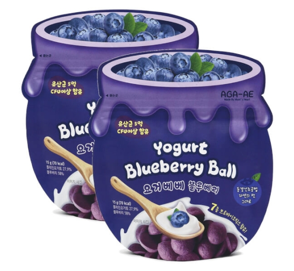 Combo 2 Snack sữa chua sấy khô AGA-AE vị việt quất (20g)
