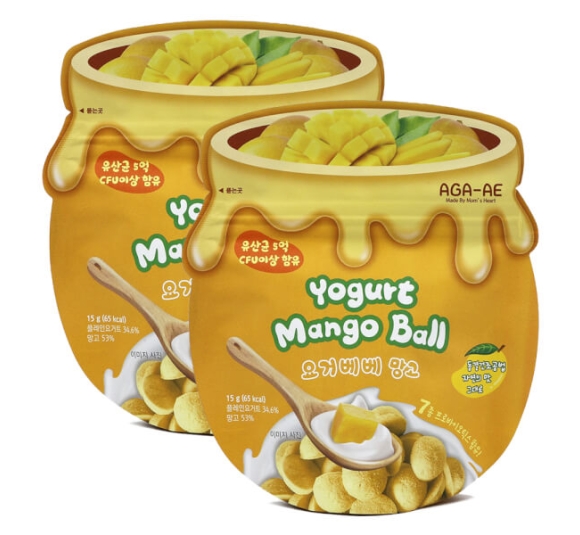 Combo 2 Snack sữa chua sấy khô AGA-AE vị xoài (20g)