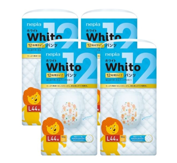 Combo 4 gói Bỉm tã quần Whito size L 44 miếng (9-14kg)