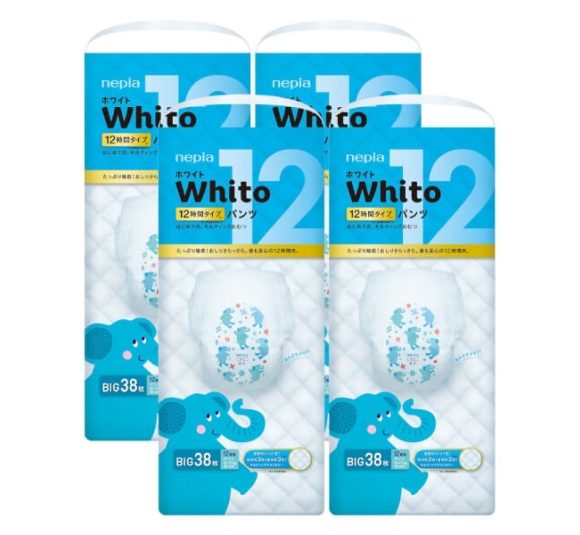 Combo 4 gói Bỉm tã quần Whito size XL 38 miếng (12-17kg)