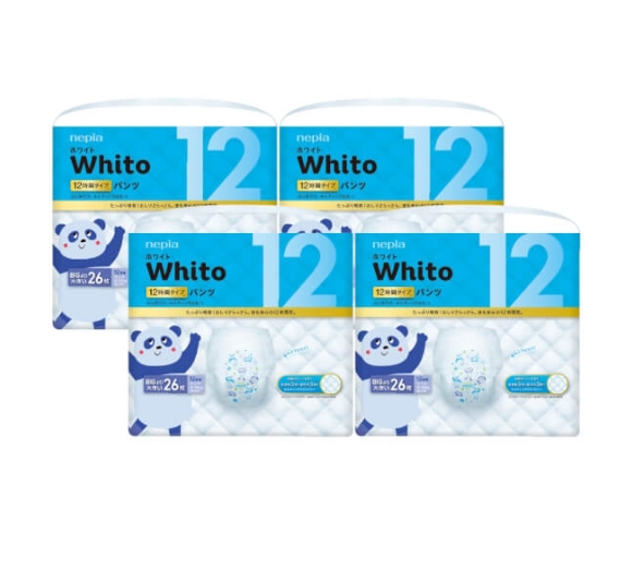 Combo 4 gói Bỉm tã quần Whito size XXL 26 miếng (13-28kg)