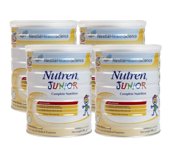 Combo 4 lon Thực phẩm dinh dưỡng y học Nutren JUNIOR 800g (1-10 tuổi)