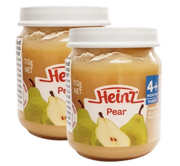 Combo 2 Lê nghiền cho trẻ từ 4 tháng tuổi - Heinz Pear