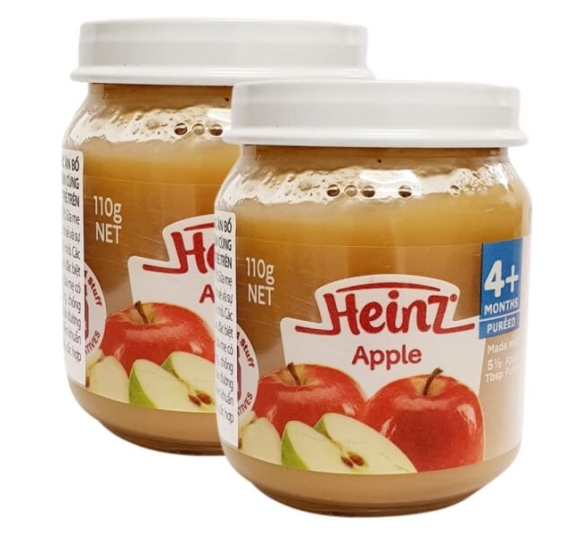 Combo 2 Táo nghiền cho trẻ từ 4 tháng tuổi - Heinz Apple