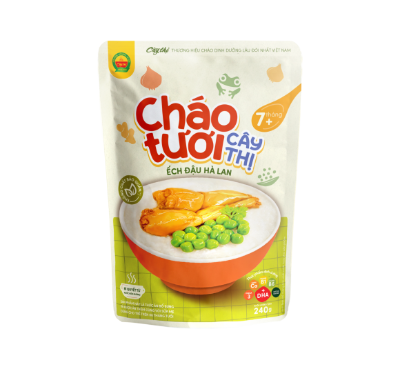 Cháo Tươi Ếch Đậu Hà Lan 