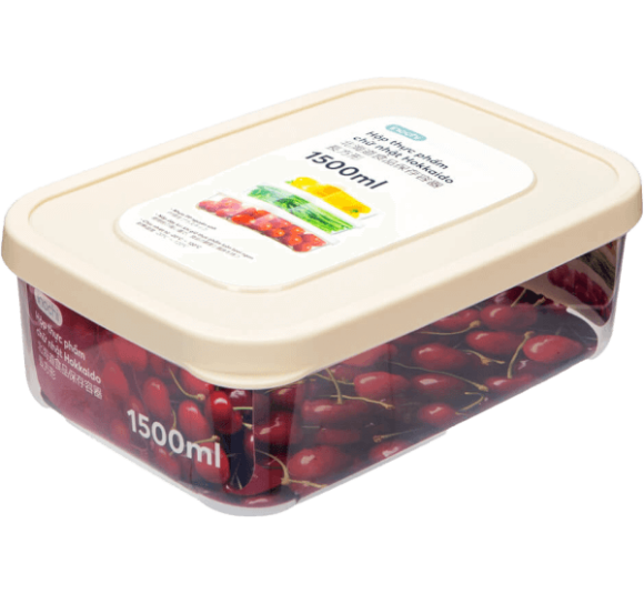 Hộp thực phẩm chữ nhật Hokkaido 1500ml