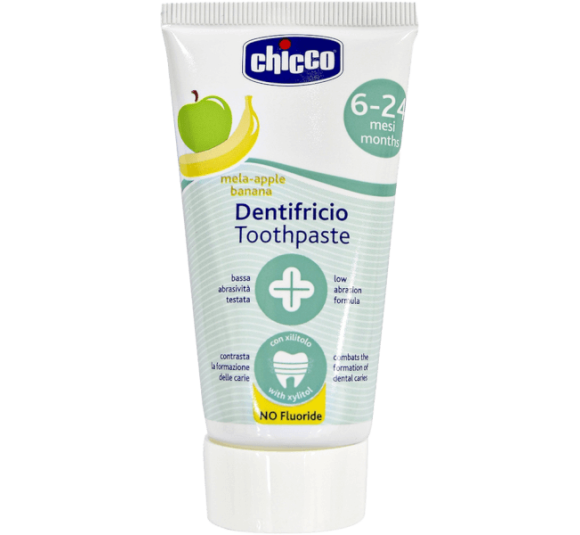 Kem đánh răng hương Chuối - Táo 6M+ Chicco